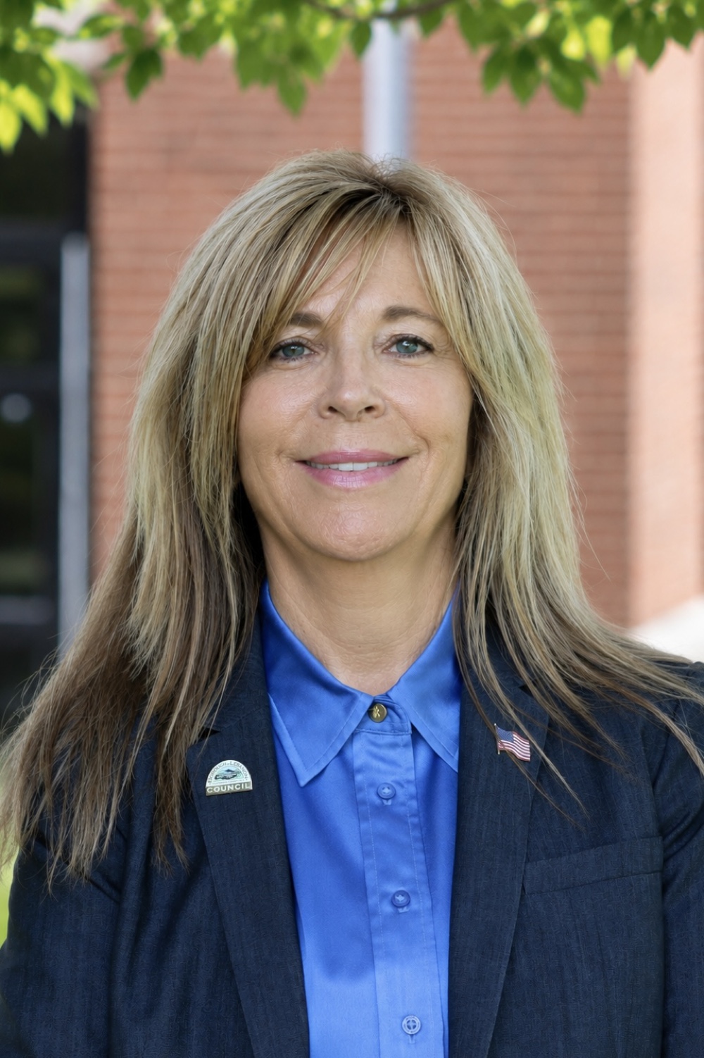 Marlene Baldinger outside the Lebanon Borough municipal building